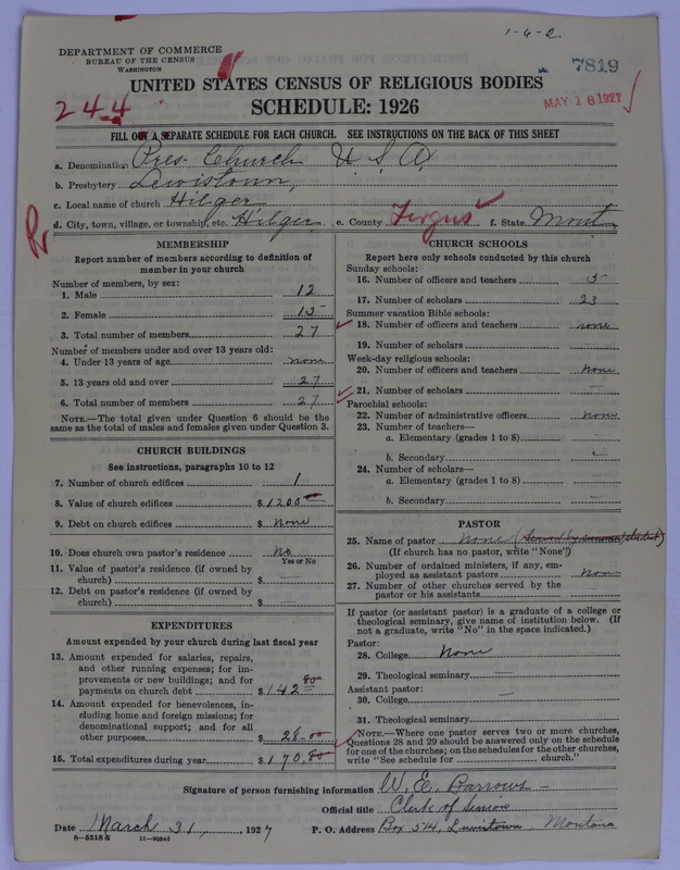 Scan of Presbyterian Church in the United States of America: 7819