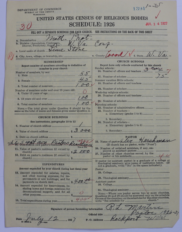 Scan of Methodist Protestant Church: 1394