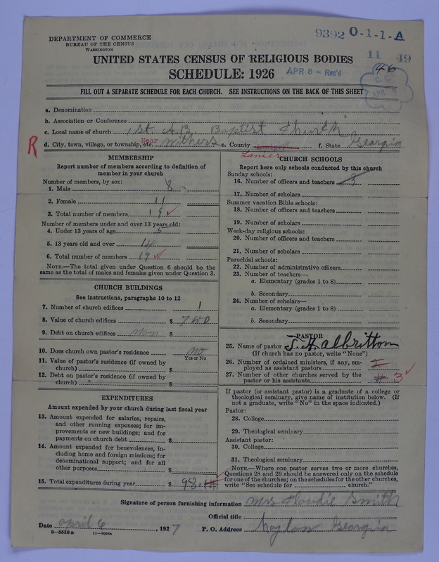 Scan of Negro Baptists: 9392