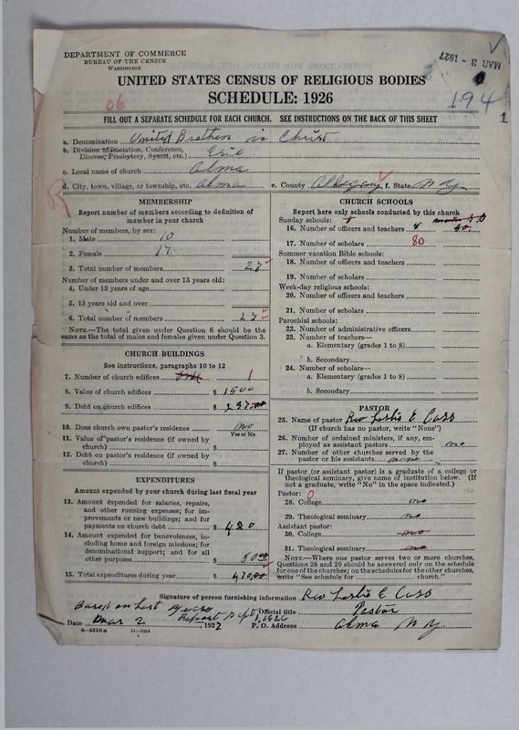 Scan of Church of the United Brethren in Christ: 1