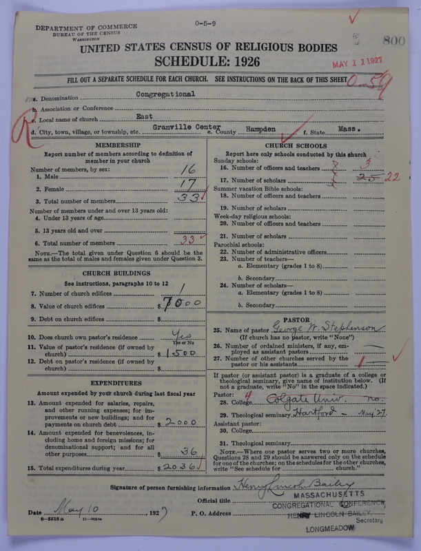 Scan of Congregational Churches: 800