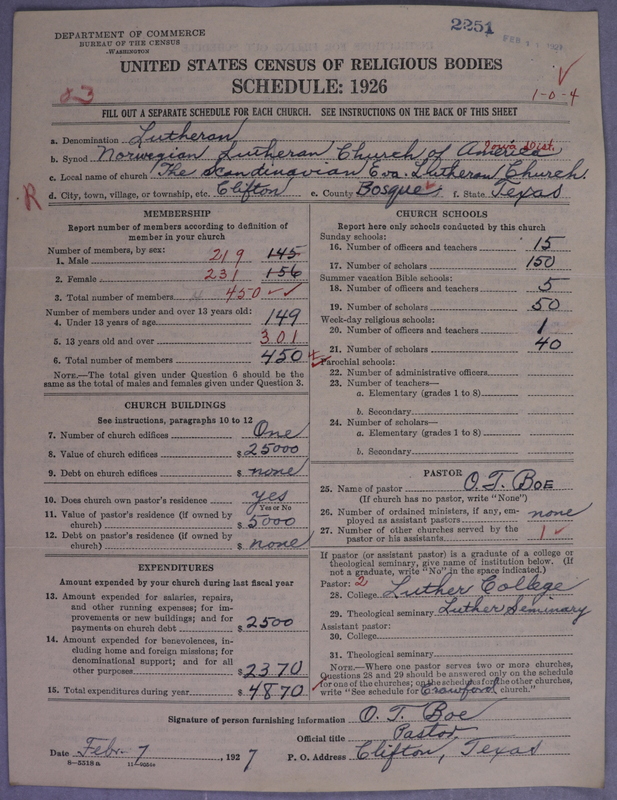 Scan of Norwegian Lutheran Church of America: 2251