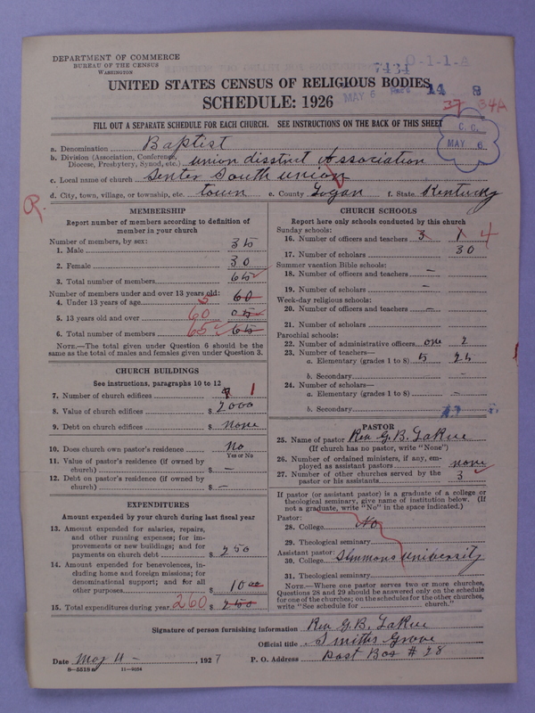 Scan of Negro Baptists: 7434