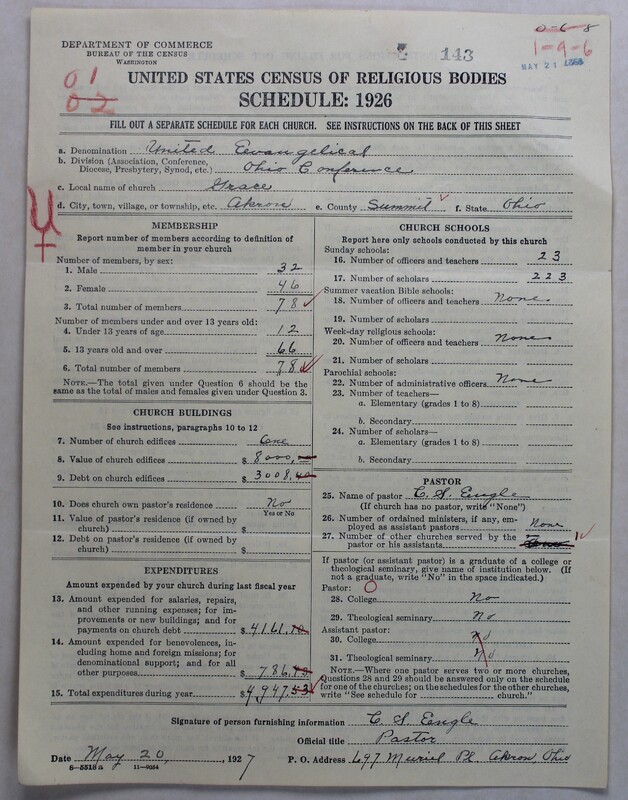 Scan of Evangelical Congregational Church: 143