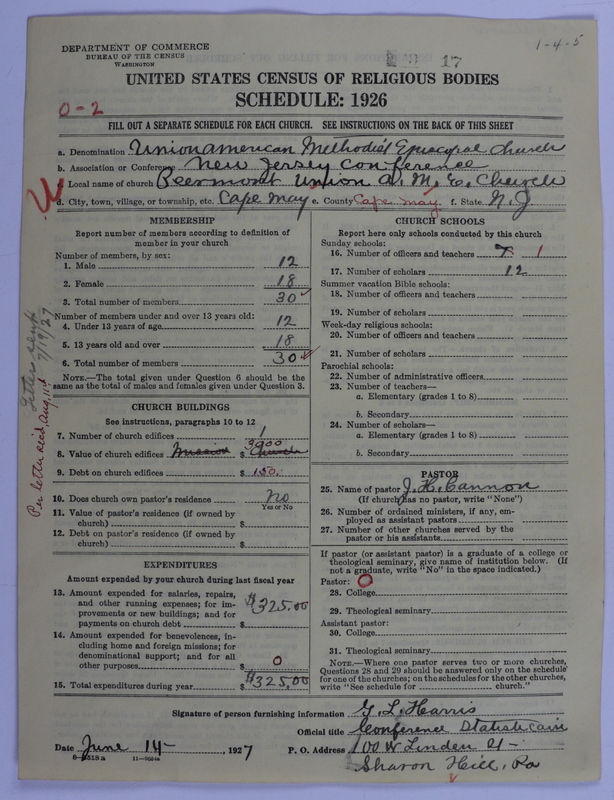 Scan of Union American Methodist Episcopal Church: 17