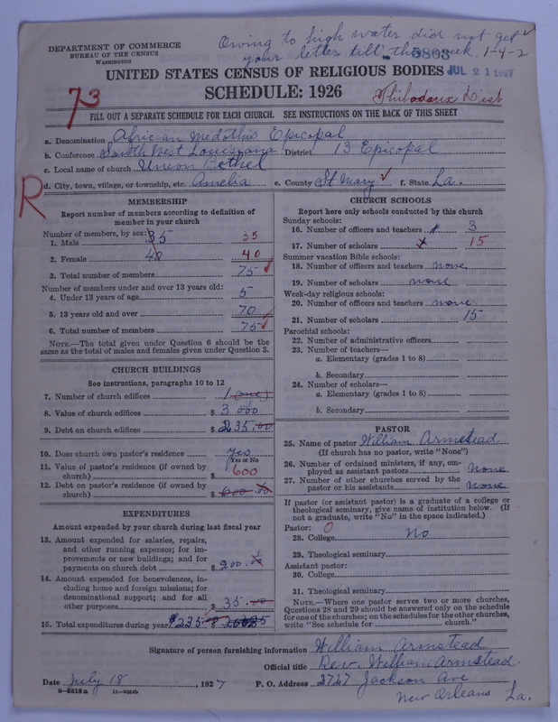 Scan of African Methodist Episcopal Church: 5803