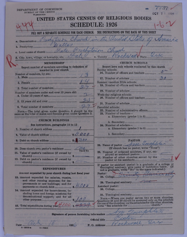 Scan of Presbyterian Church in the United States of America: 7737