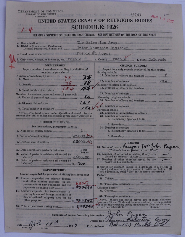Scan of Salvation Army: 900