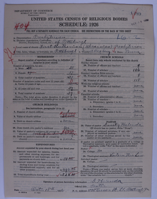 Scan of Presbyterian Church in the United States of America: 1289
