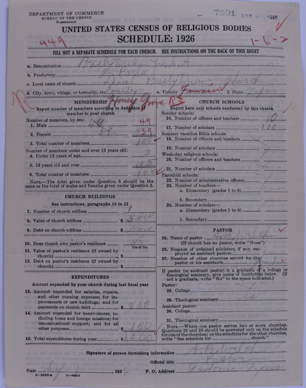 Scan of Presbyterian Church in the United States of America: 7591