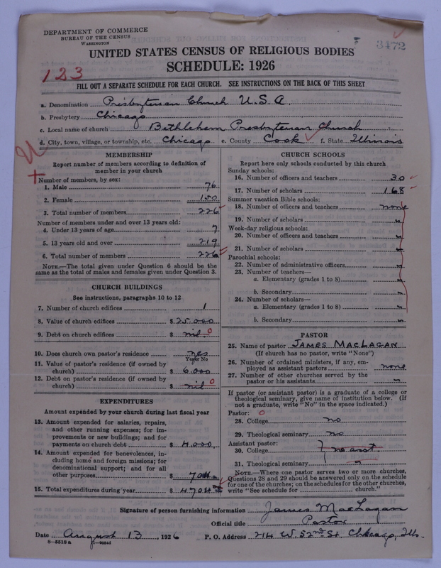 Scan of Presbyterian Church in the United States of America: 3472