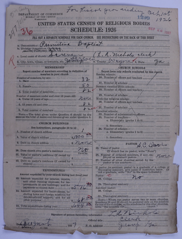 Scan of Primitive Baptists: 1299