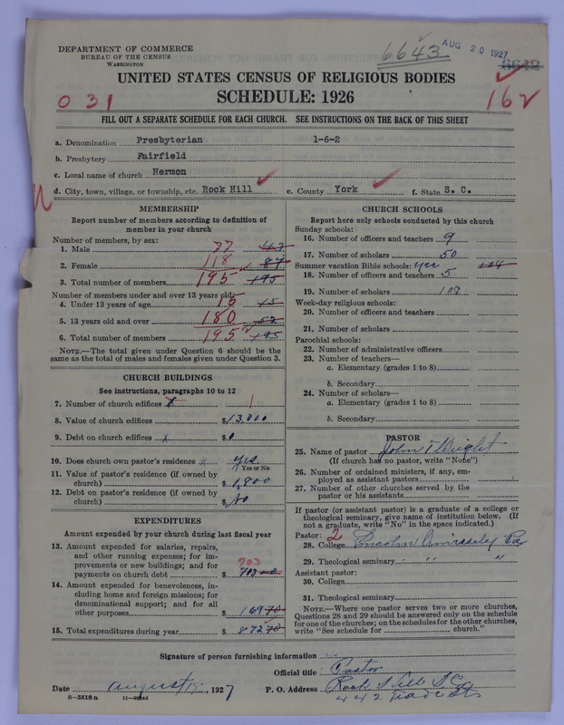 Scan of Presbyterian Church in the United States of America: 6643