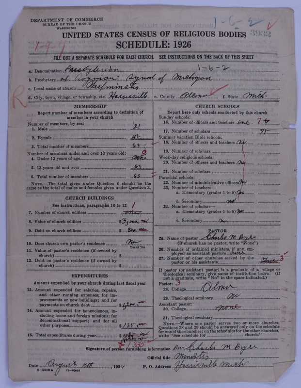 Scan of Presbyterian Church in the United States of America: 3932