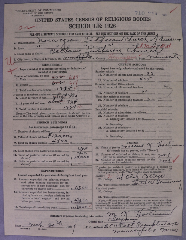 Scan of Norwegian Lutheran Church of America: 710