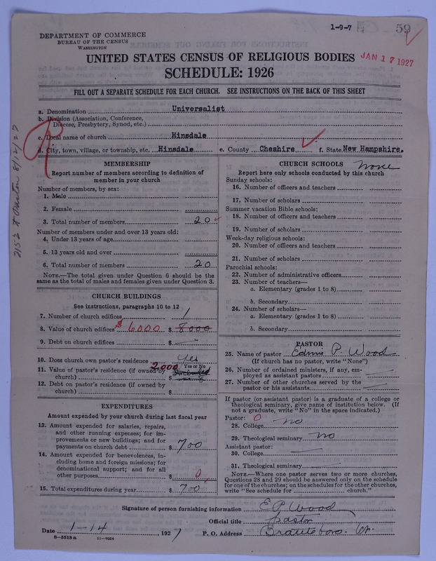 Scan of Universalist Church: 59