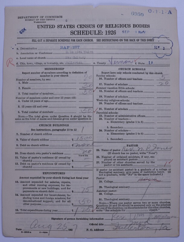 Scan of Negro Baptists: 6950