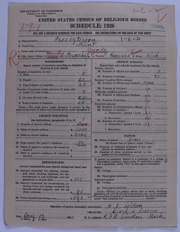 Scan of Presbyterian Church in the United States of America: 3986