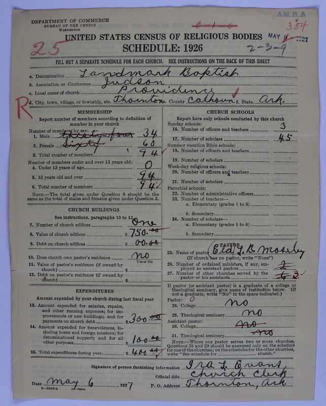 Scan of Landmark Baptist of America: 354