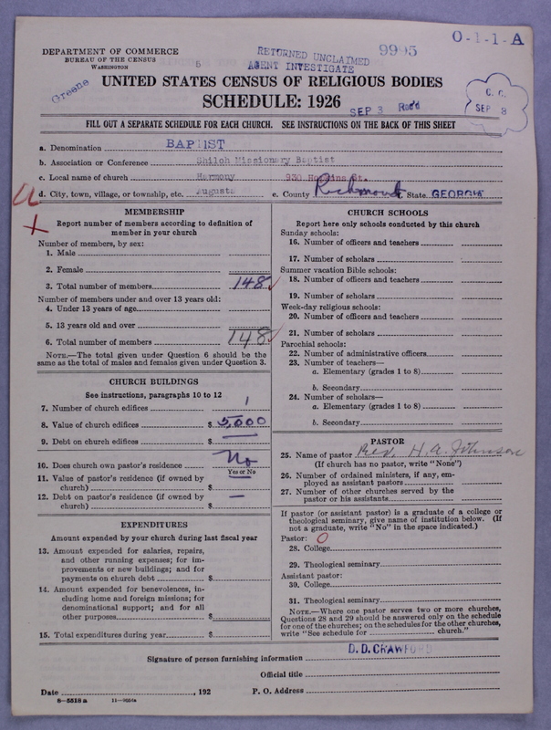 Scan of Negro Baptists: 9995