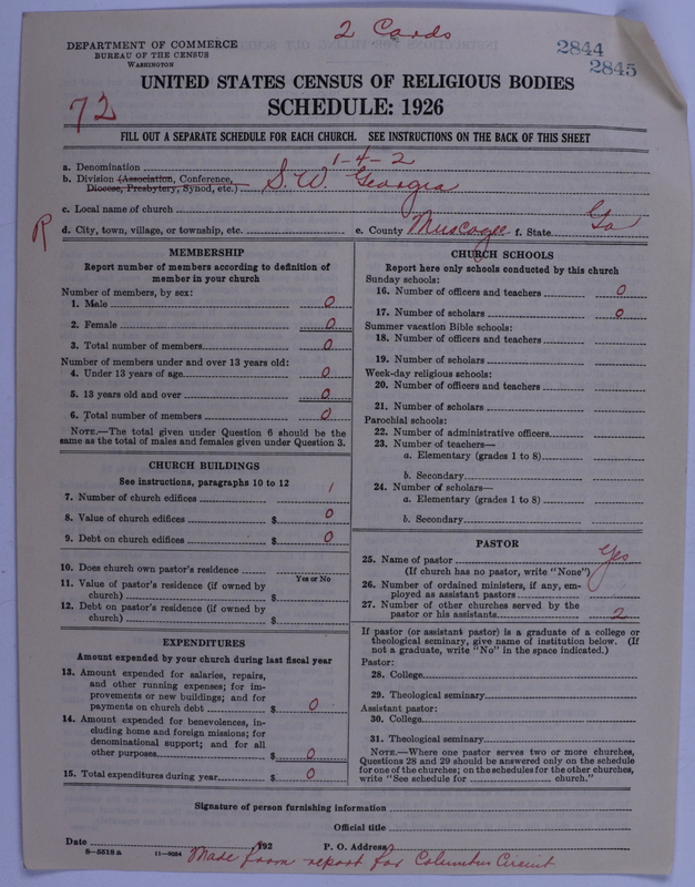 Scan of African Methodist Episcopal Church: 2844