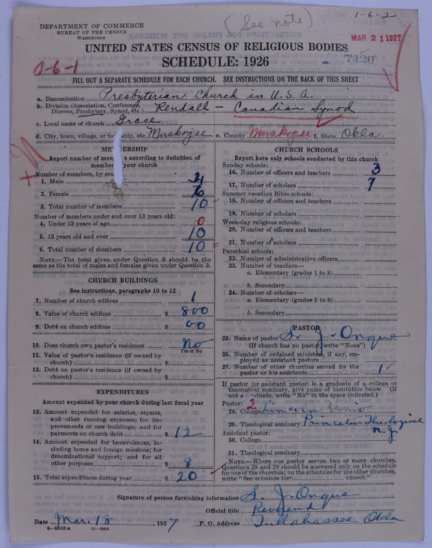 Scan of Presbyterian Church in the United States of America: 7420