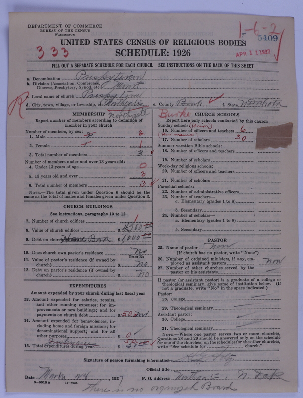 Scan of Presbyterian Church in the United States of America: 5409