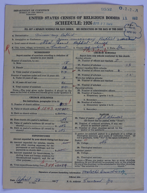 Scan of Negro Baptists: 9552