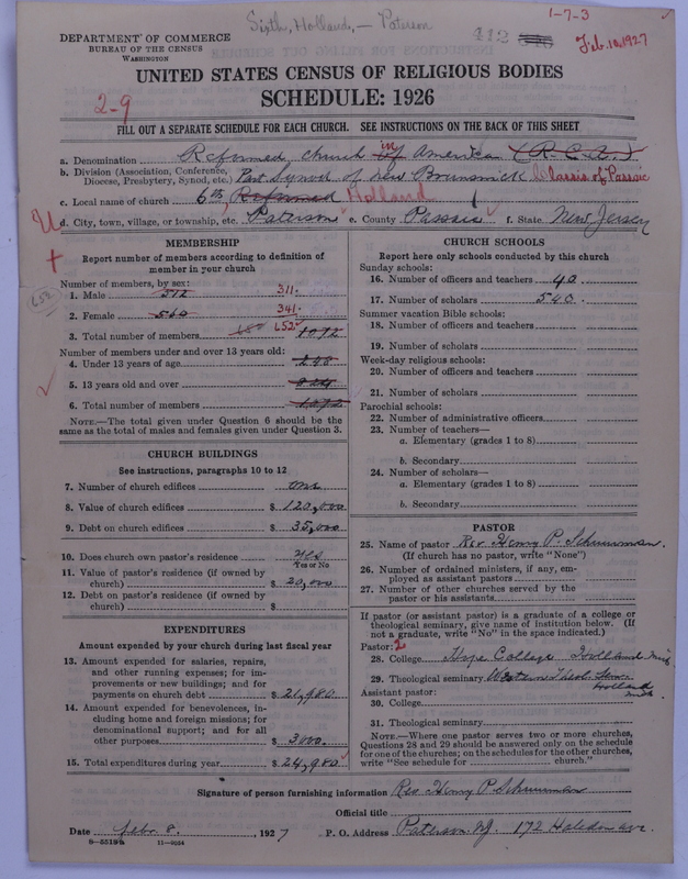 Scan of Reformed Church in America: 412