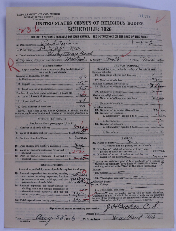 Scan of Presbyterian Church in the United States of America: 5170