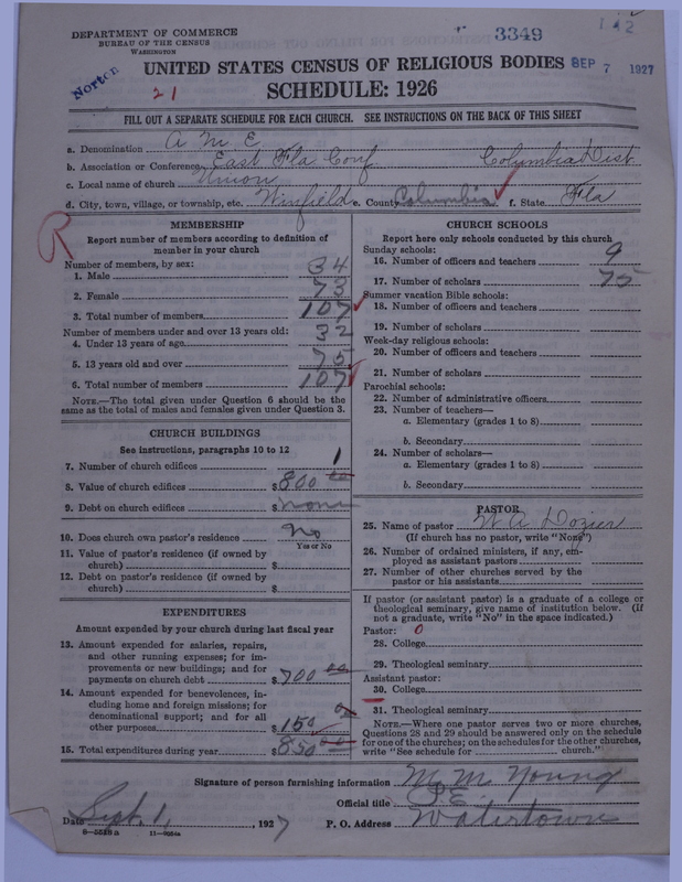 Scan of African Methodist Episcopal Church: 3349