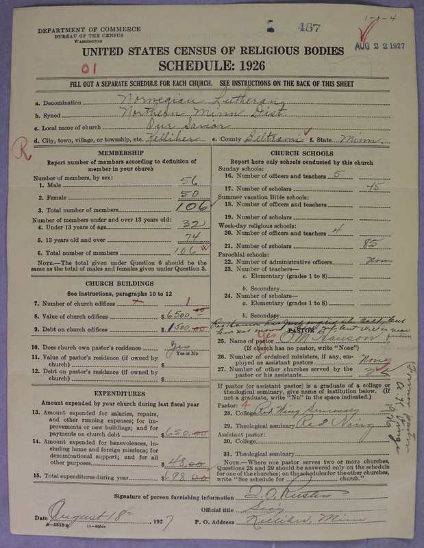 Scan of Norwegian Lutheran Church of America: 487