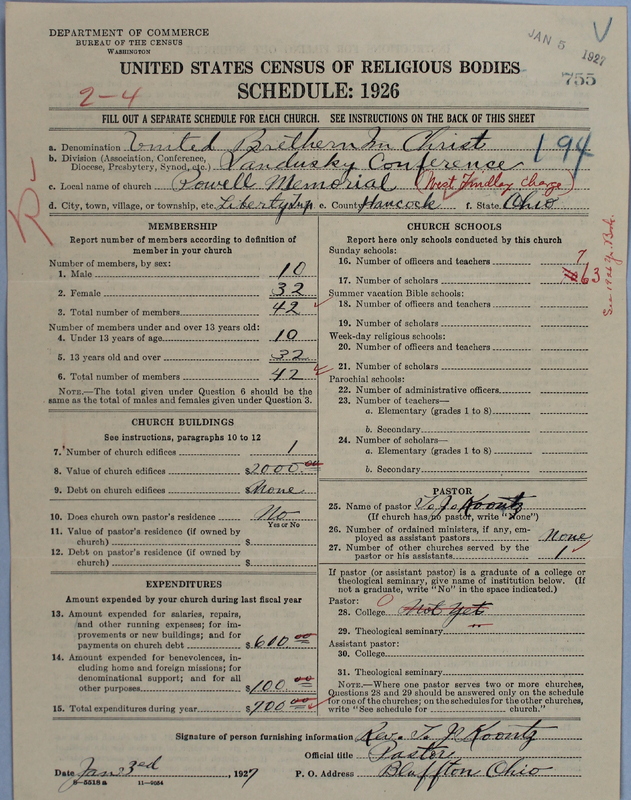 Scan of Church of the United Brethren in Christ: 755
