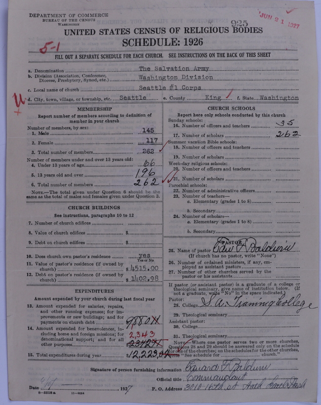 Scan of Salvation Army: 925