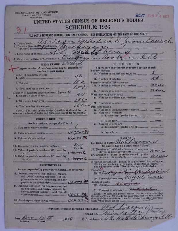 Scan of African Methodist Episcopal Zion Church: 257