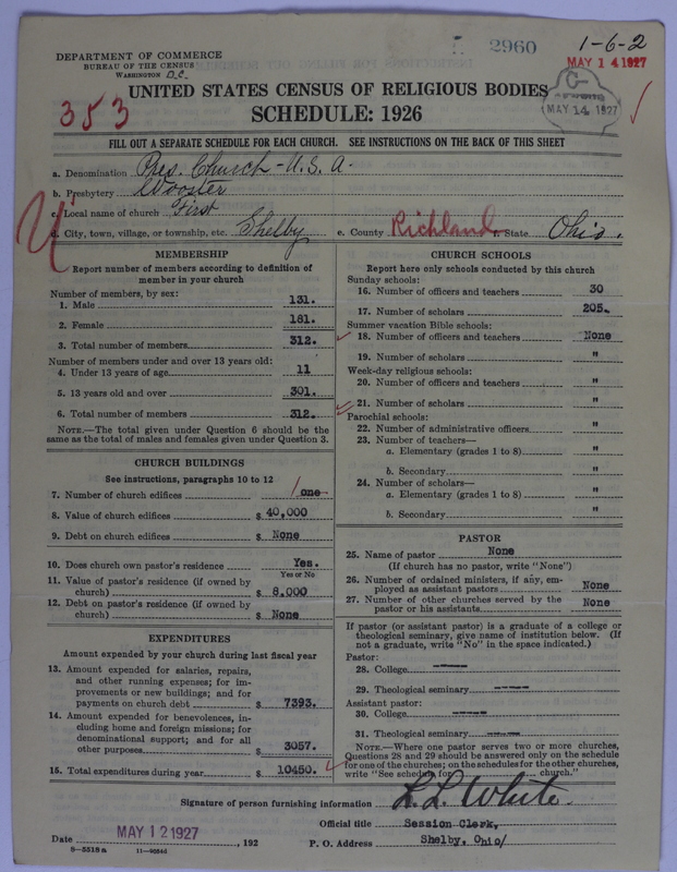 Scan of Presbyterian Church in the United States of America: 2960