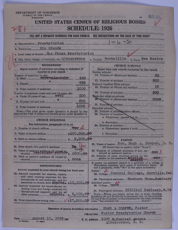 Scan of Presbyterian Church in the United States of America: 8125