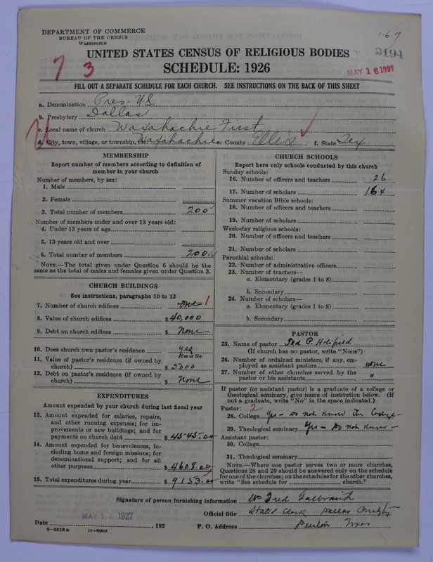 Scan of Presbyterian Church in the United States: 3194