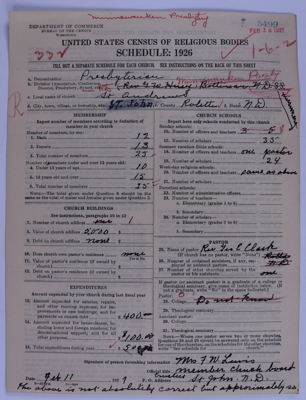Scan of Presbyterian Church in the United States of America: 5499