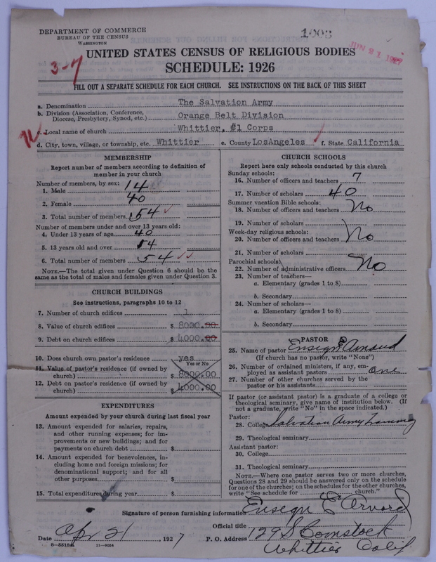 Scan of Salvation Army: 1003