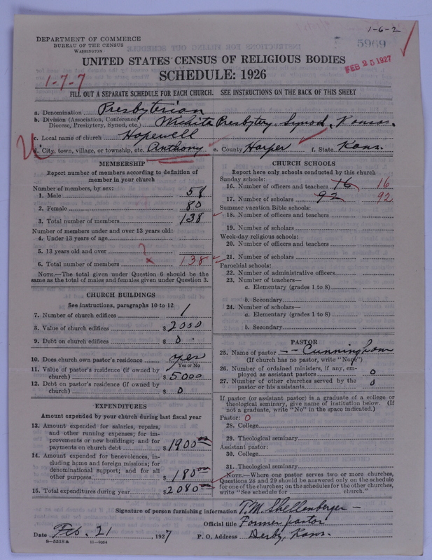 Scan of Presbyterian Church in the United States of America: 5969