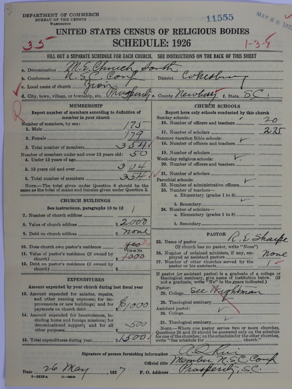 Scan of Methodist Episcopal Church, South: 11555