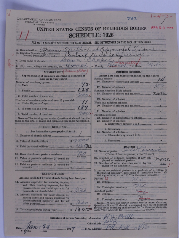 Scan of African Methodist Episcopal Zion Church: 793