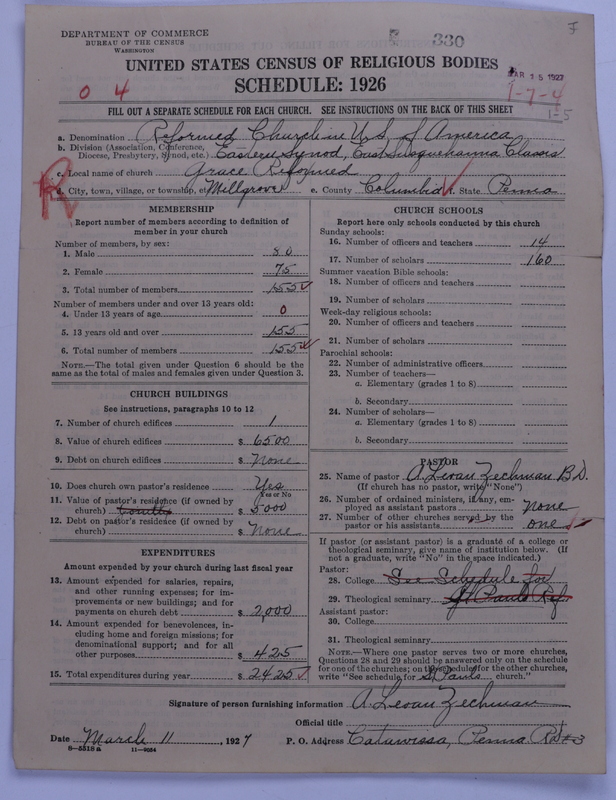 Scan of Reformed Church in the United States: 330