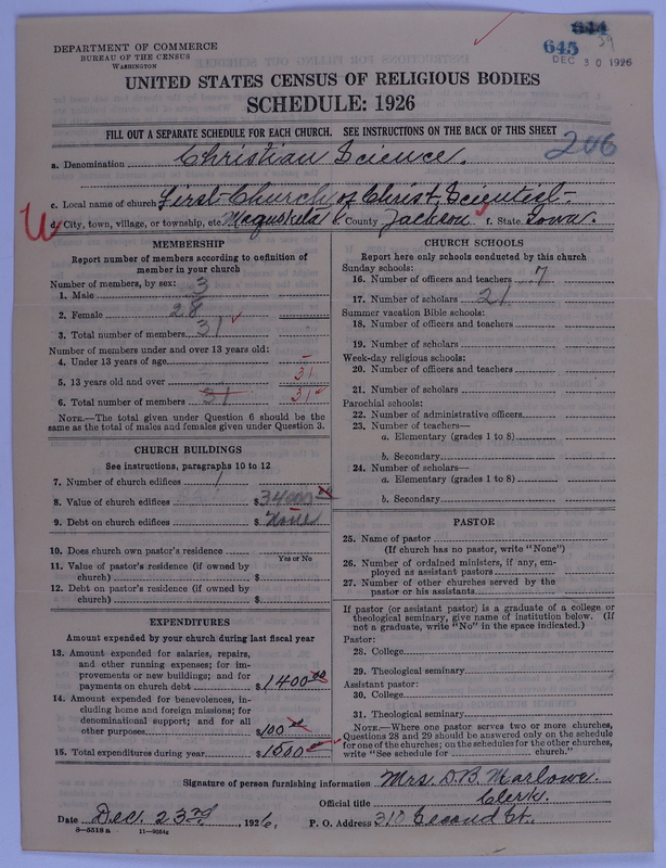 Scan of Church of Christ, Scientist: 645