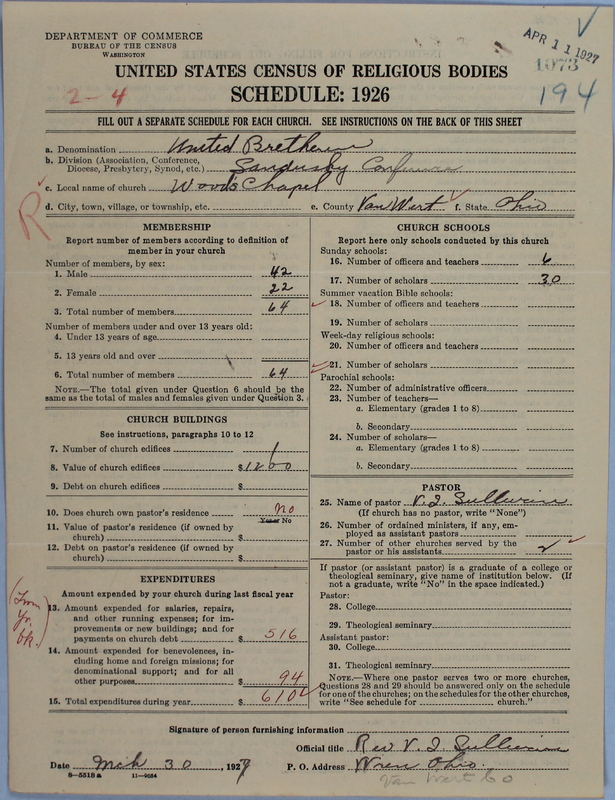 Scan of Church of the United Brethren in Christ: 1073