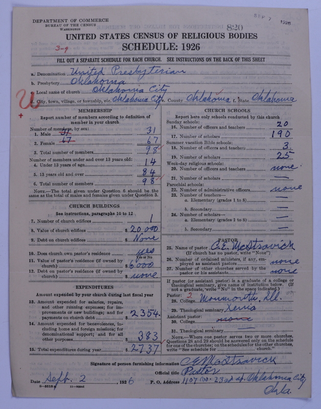 Scan of United Presbyterian Church of North America: 820