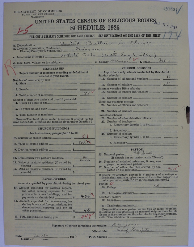 Scan of Church of the United Brethren in Christ: 2030