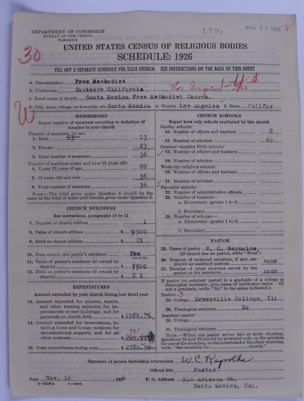 Scan of Free Methodist Church of North America: 1339