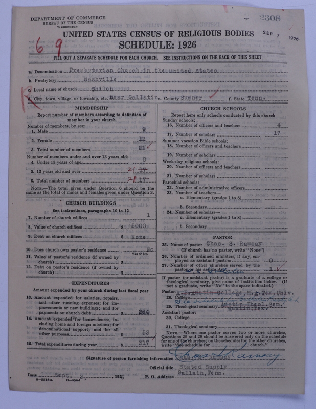 Scan of Presbyterian Church in the United States: 2308